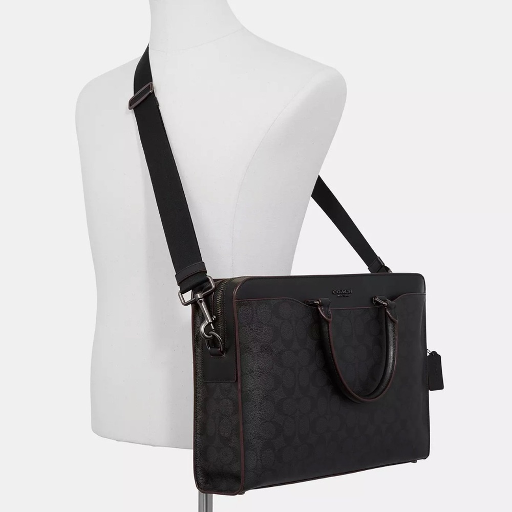 Coach | Beckett Structured Brief In Signature Canvas